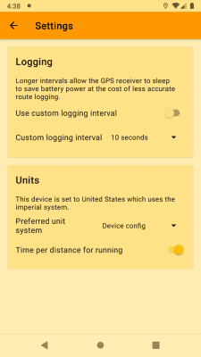 Capture d'écran de l'application Open GPS Tracker - #8