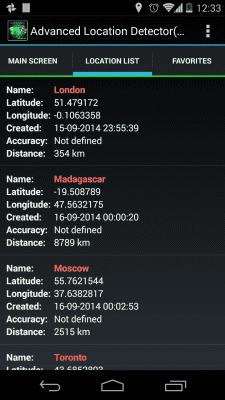 Capture d'écran de l'application Location Detector (GPS) - #3