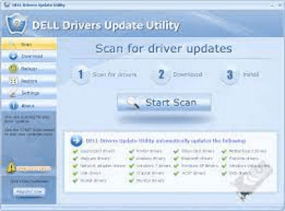 Capture d'écran de l'application DELL Drivers Update Utility - #1