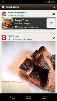 Capture d'écran de l'application Foodspotting - #6