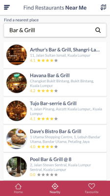 Capture d'écran de l'application Trouver des restaurants près de chez moi - #2