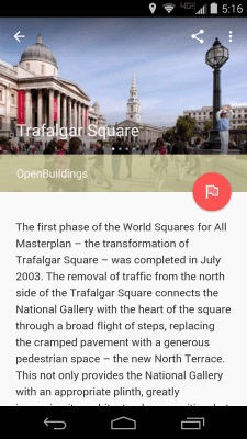 Capture d'écran de l'application Field Trip - #5