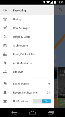 Capture d'écran de l'application Field Trip - #7