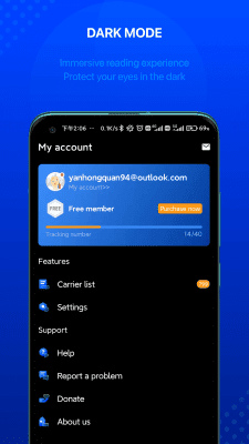 Capture d'écran de l'application Suivi universel des colis par 17TRACK - #4