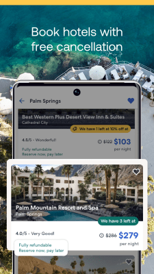 Capture d'écran de l'application Expedia Hotels - #5