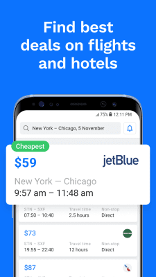 Capture d'écran de l'application Cheap flights — Jetradar - #1