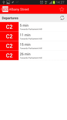 Capture d'écran de l'application London Bus, Live bus status - #5