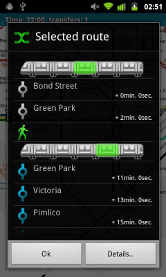 Capture d'écran de l'application Londres (Metro 24) - #2