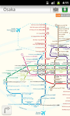 Capture d'écran de l'application Osaka (Métro 24) - #4