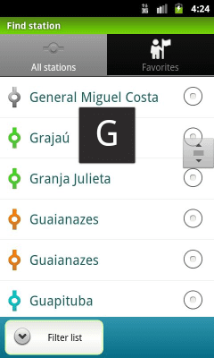 Capture d'écran de l'application São Paulo (Métro 24) - #8
