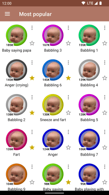Capture d'écran de l'application Sons de bébés - #3