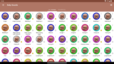 Capture d'écran de l'application Sons de bébés - #6