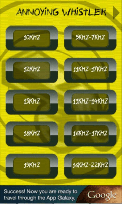 Capture d'écran de l'application Sifflements (bips) gênants - #1