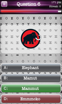 Capture d'écran de l'application Marques de mode : Devinez le logo - #3