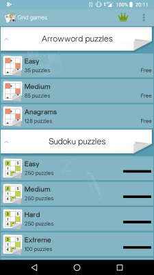 Capture d'écran de l'application Grid games (crossword, sudoku) - #6