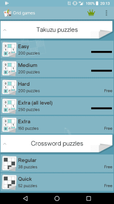 Capture d'écran de l'application Grid games (crossword, sudoku) - #7