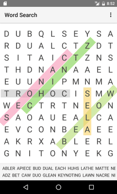 Capture d'écran de l'application Melimots Word Search - #1