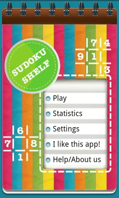 Capture d'écran de l'application Sudoku Shelf - #1