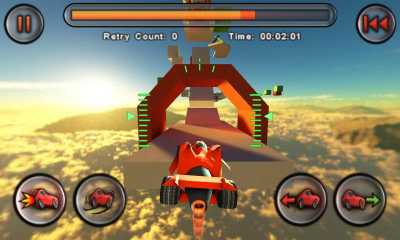 Capture d'écran de l'application Jet Car Stunts Lite - #4