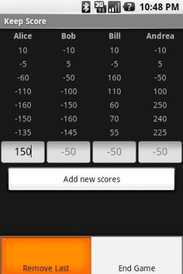 Capture d'écran de l'application Keep Score - #2