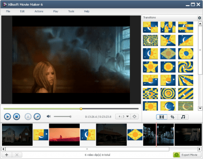 Capture d'écran de l'application Xilisoft Movie Maker - #1