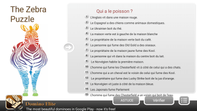 Capture d'écran de l'application L'énigme d'Einstein - #5