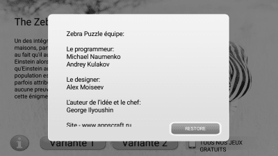 Capture d'écran de l'application L'énigme d'Einstein - #6