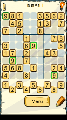 Capture d'écran de l'application Super SUDOKU - #4