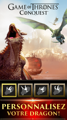 Capture d'écran de l'application Game of Thrones "Conquête" - #1