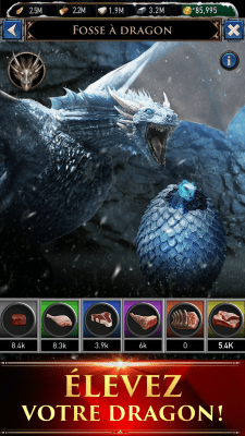 Capture d'écran de l'application Game of Thrones "Conquête" - #3