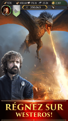 Capture d'écran de l'application Game of Thrones "Conquête" - #5