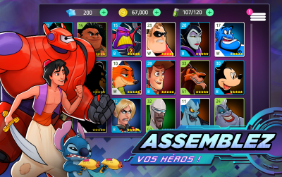 Capture d'écran de l'application Disney Heroes: Battle Mode - #2