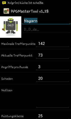 Capture d'écran de l'application RPG Master Tool Lite - #4