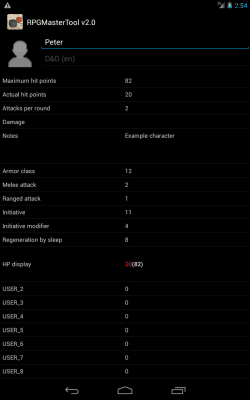 Capture d'écran de l'application RPG Master Tool Lite - #12