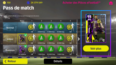 Capture d'écran de l'application eFootball 2023 - #8
