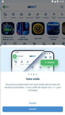 Capture d'écran de l'application 1xbet - #1