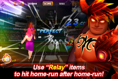 Capture d'écran de l'application LINE Homerun Battle Burst - #3