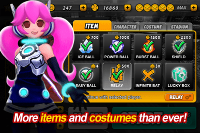 Capture d'écran de l'application LINE Homerun Battle Burst - #5