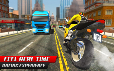 Capture d'écran de l'application Highway Rider Bike Racing: Crazy Bike Traffic Race - #1