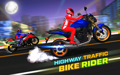 Capture d'écran de l'application Highway Rider Bike Racing: Crazy Bike Traffic Race - #2