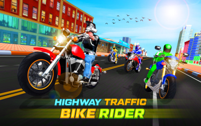 Capture d'écran de l'application Highway Rider Bike Racing: Crazy Bike Traffic Race - #5