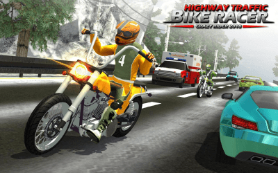 Capture d'écran de l'application Highway Rider Bike Racing: Crazy Bike Traffic Race - #6