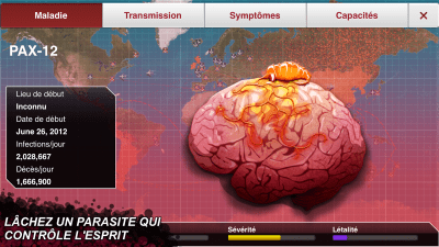 Capture d'écran de l'application Plague Inc. - #7