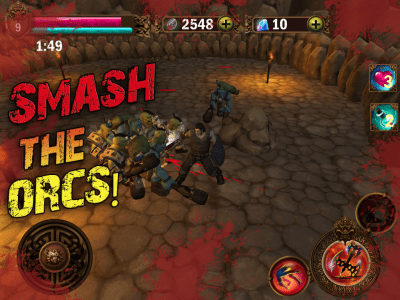 Capture d'écran de l'application Angry Warrior RPG Slasher - #2