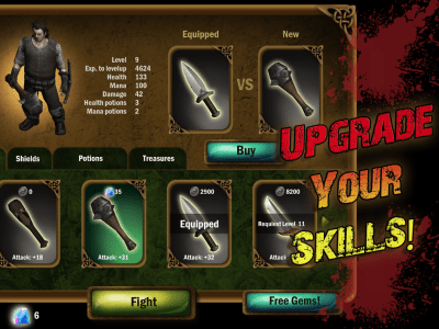 Capture d'écran de l'application Angry Warrior RPG Slasher - #3