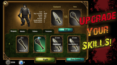 Capture d'écran de l'application Angry Warrior RPG Slasher - #6