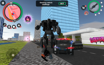 Capture d'écran de l'application Stickman Rope Hero 2 - #8