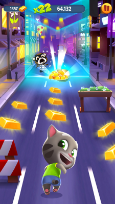 Capture d'écran de l'application Talking Tom: Course à l'or - #5
