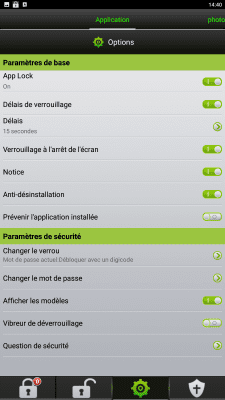 Capture d'écran de l'application App Lock - #6