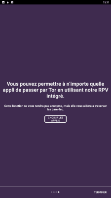 Capture d'écran de l'application Orbot : Tor pour Android - #4